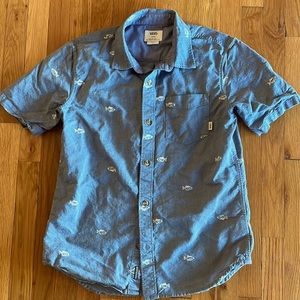 Vans Boys shirt sleeve button down.